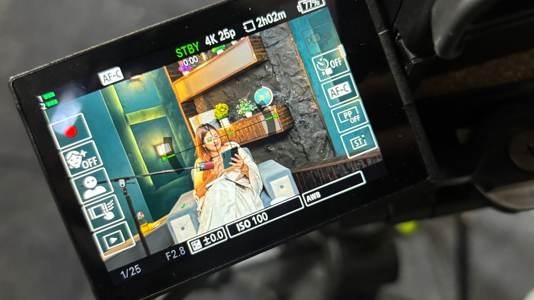 Studio 12 — Behind the camera